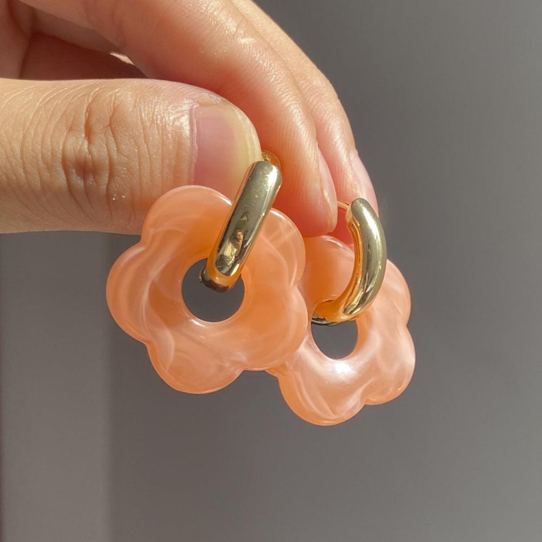 Valeria - Gold Flower Earrings for Women