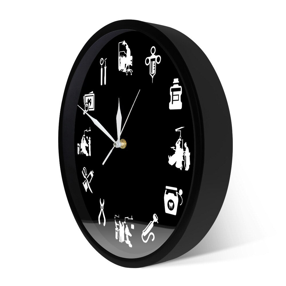 Dental Wall Clock - Modern Practice Decor Clock