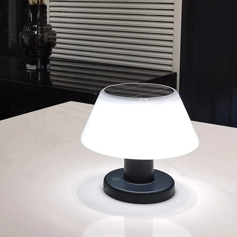 SolarGlow Solar Table Lamp - Cordless Outdoor Light