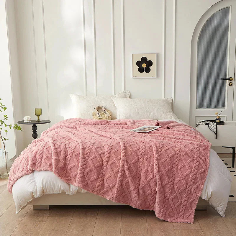 CozyLuxe - Luxe Lambswool Blanket for the Bedroom
