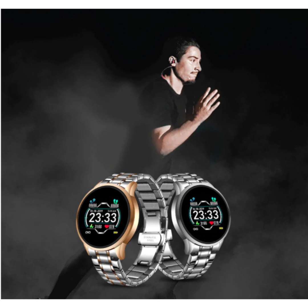 TimelessTrack - Elegant Smartwatch with Health Tracking and Calls