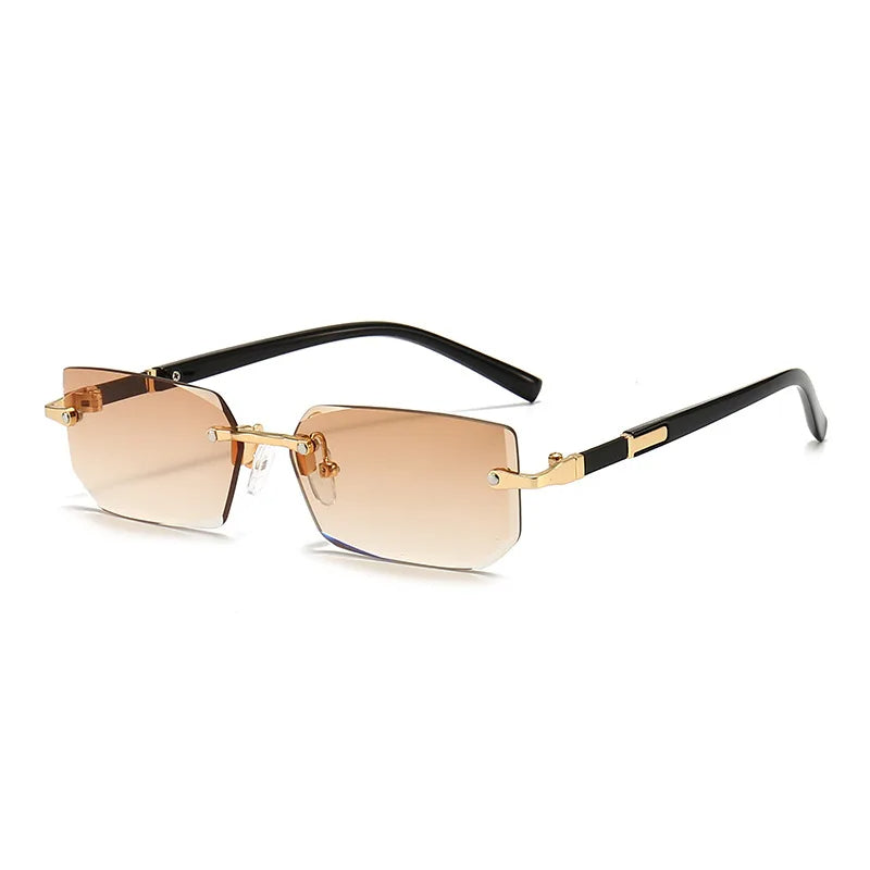 MilaShade - Rimless Rectangular Sunglasses for Women