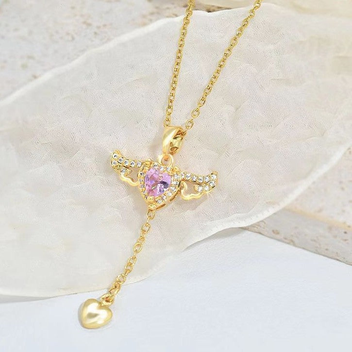 Livia - Angel Wing Pendant Necklace