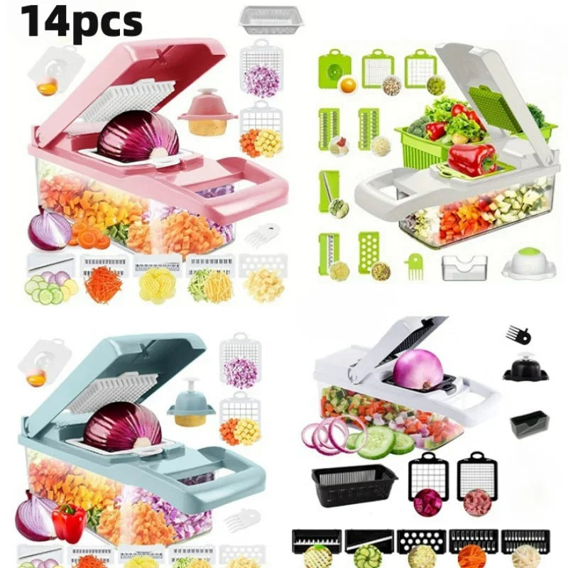 SliceMaster - 14-Piece Vegetable Slicer Set
