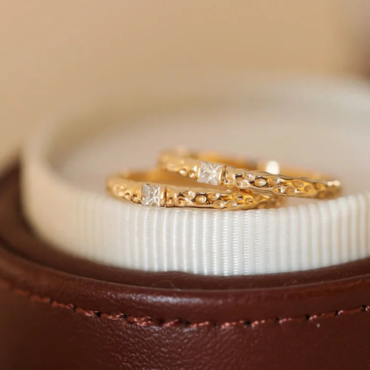 Aurora - Zirconia Gold-Plated Ring for Women