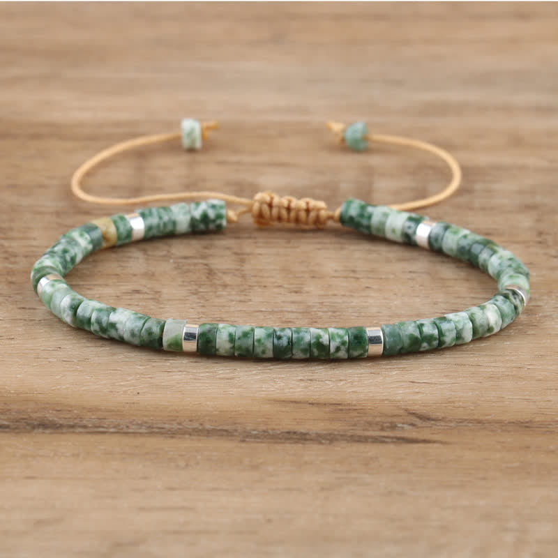 Seraphina - Braided Natural Stone Bead Bracelet for Women