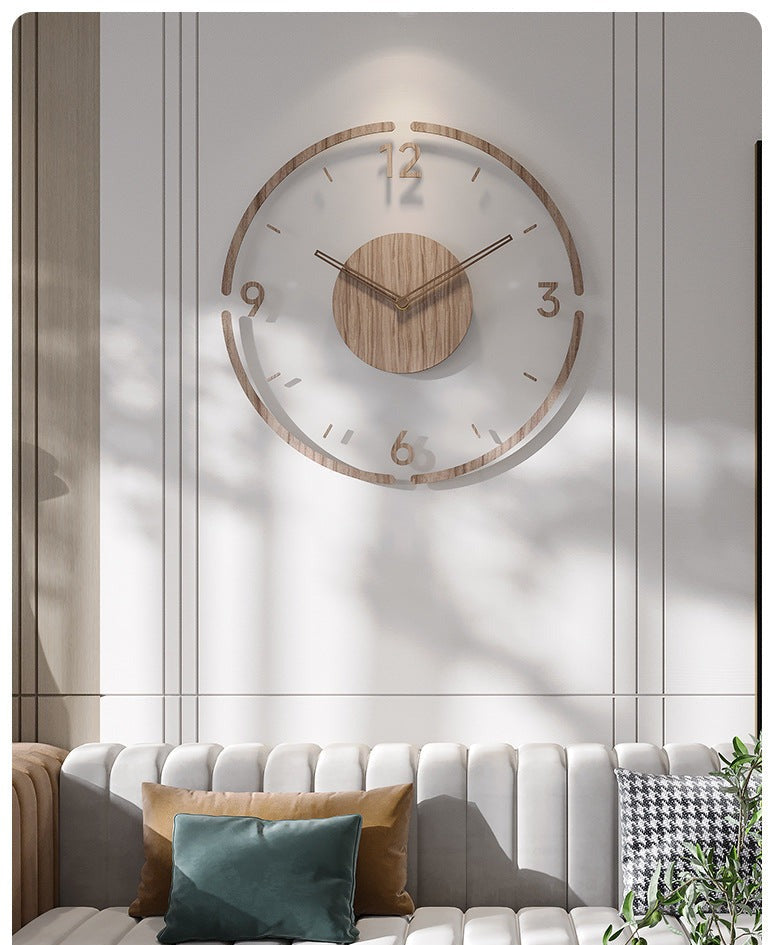 NatureTime - Rustic Wooden Wall Clock 35cm