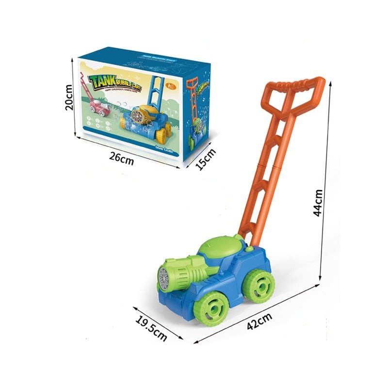 BubbleMaai Toy - Bubble-Blowing Lawn Mower for Kids