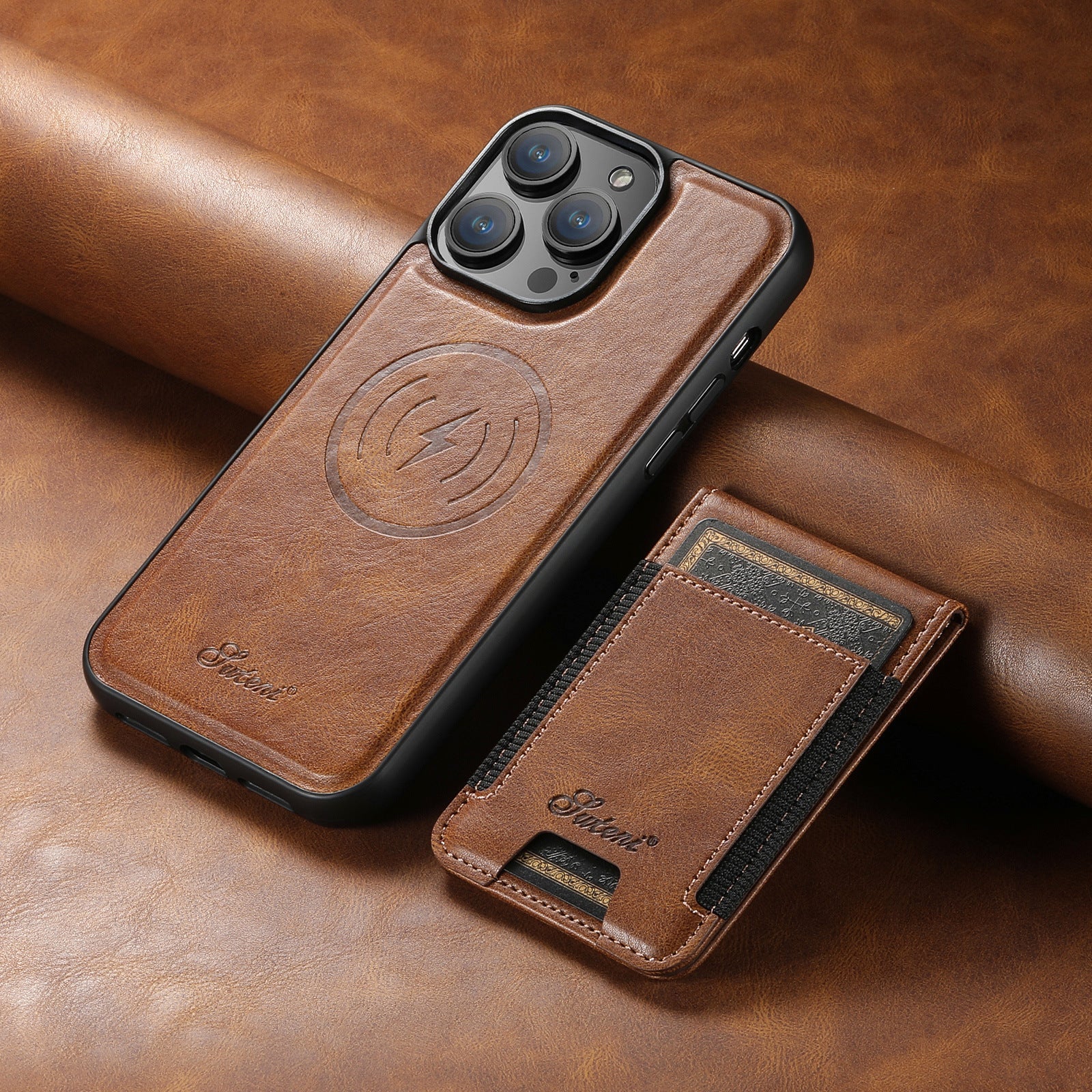LuxLeather Case - Leather Phone Case with MagSafe and Card Holder