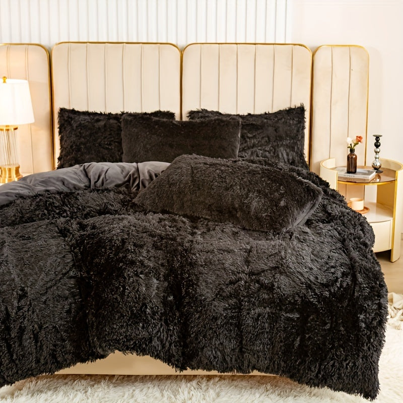 Ultra-Soft Plush Duvet Cover Set - Zipped