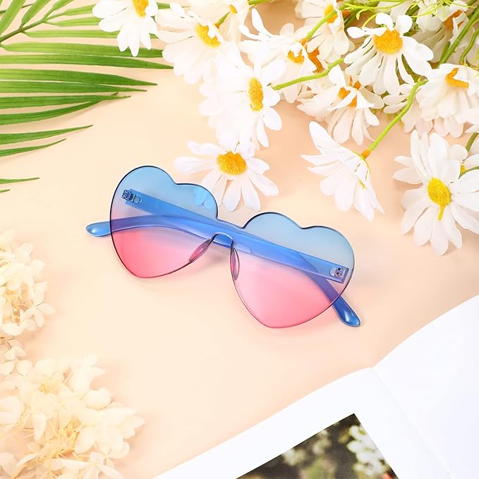 CoraLens - Rimless Heart-Shaped Sunglasses