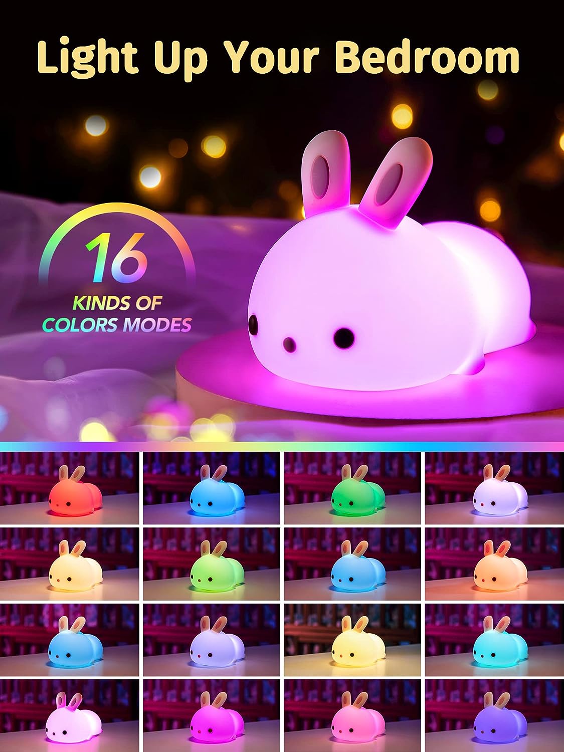 RabbitDream LED Night Lamp - Color Changing