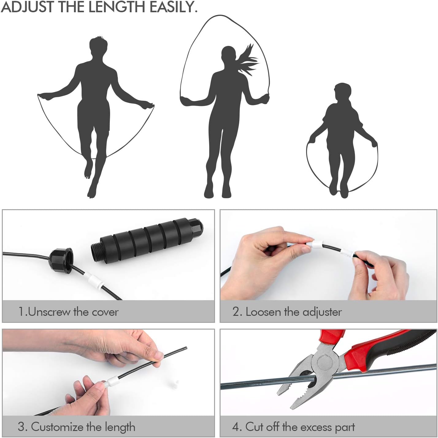 FlexiJump Adjustable Tangle-Free Jump Rope
