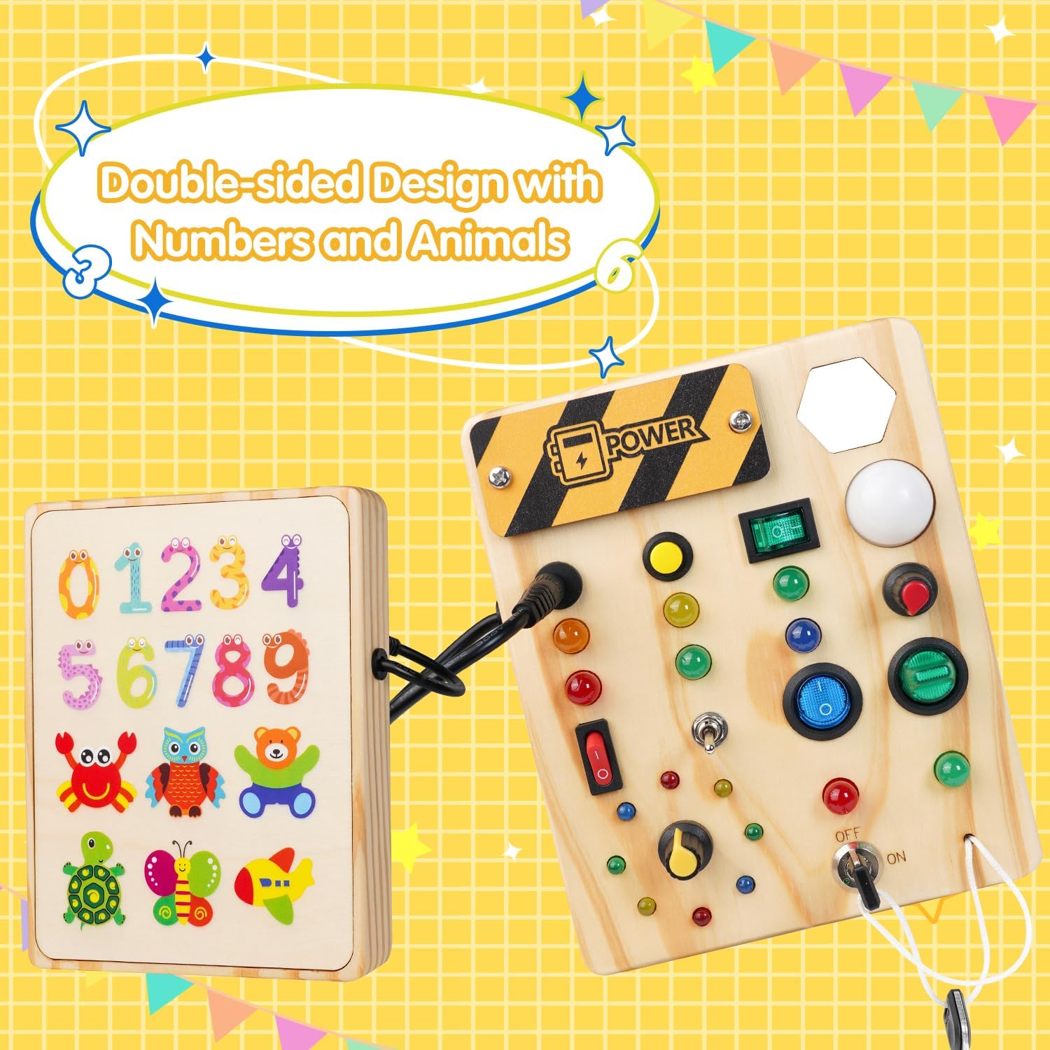 LumiBoard - Educational LED Busy Board for Toddlers