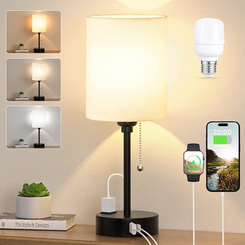 Table Lamp with Wireless Charging - 3 Tones