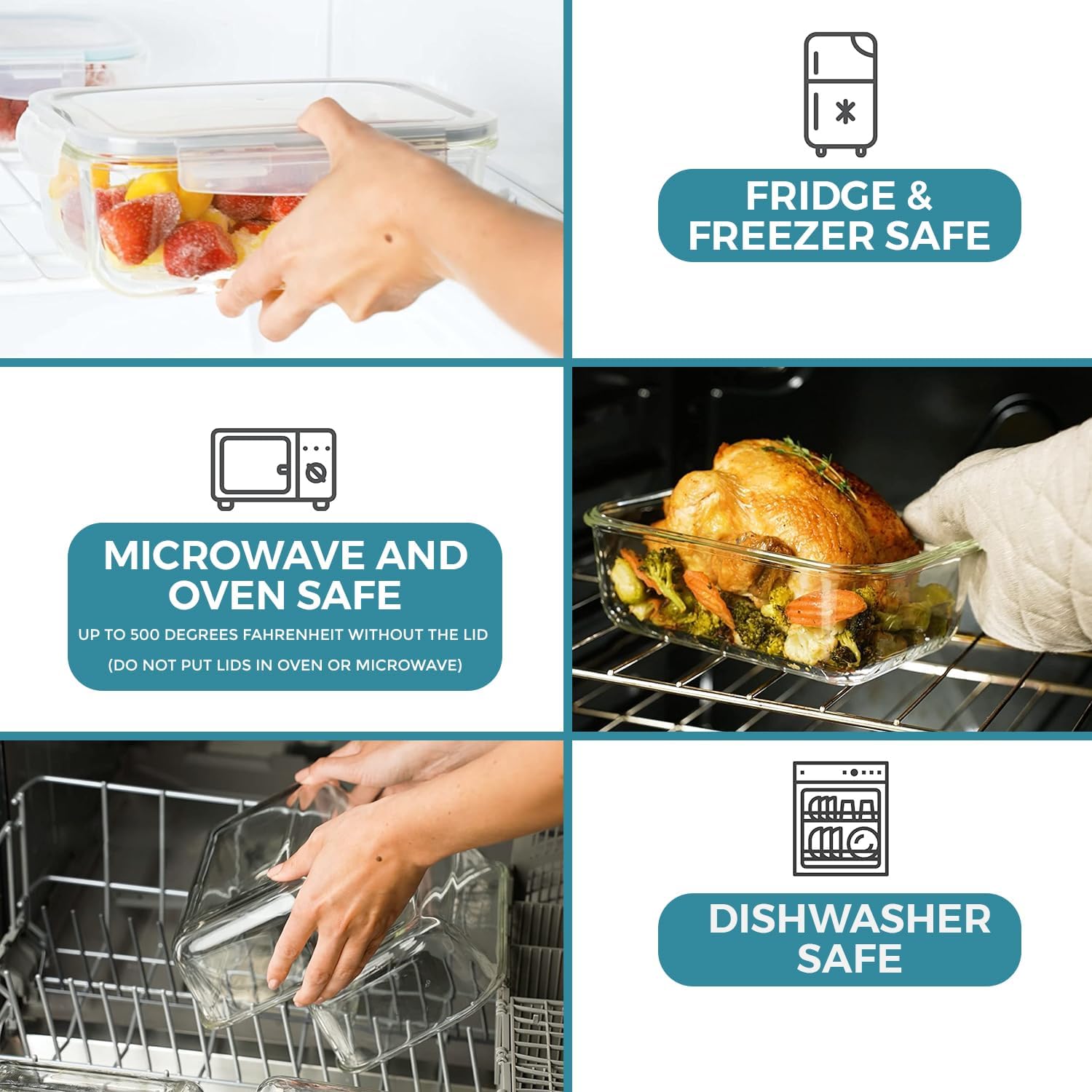 GlassSafe - 35-Piece Airtight Glass Storage Set