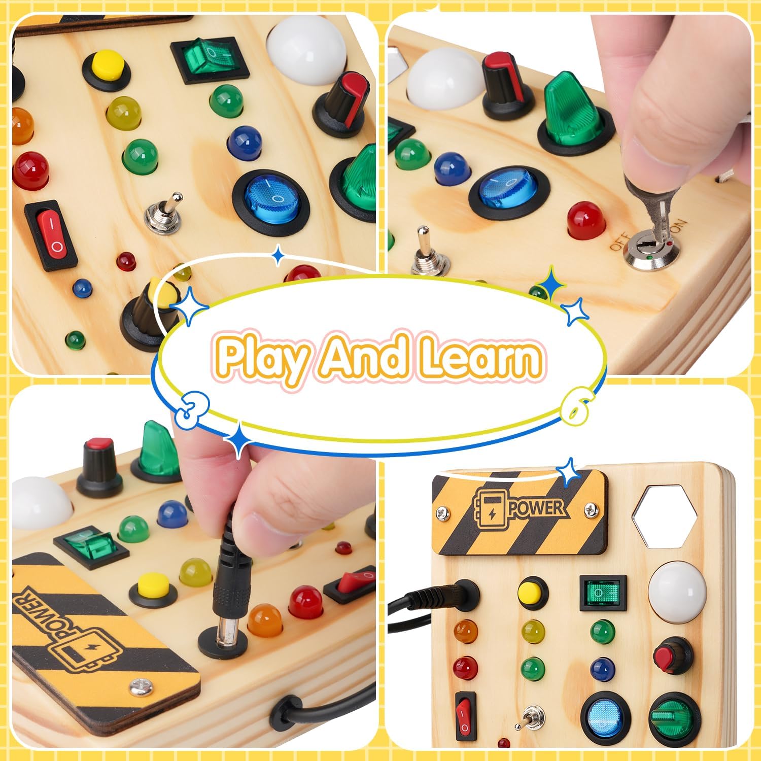 LumiBoard - Educational LED Busy Board for Toddlers