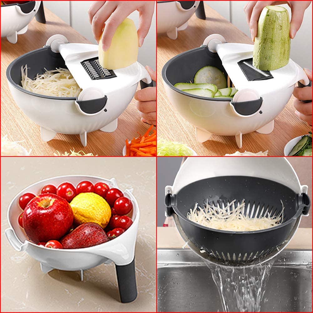 MagicChef - 9-in-1 Multifunctional Vegetable Chopper and Slicer
