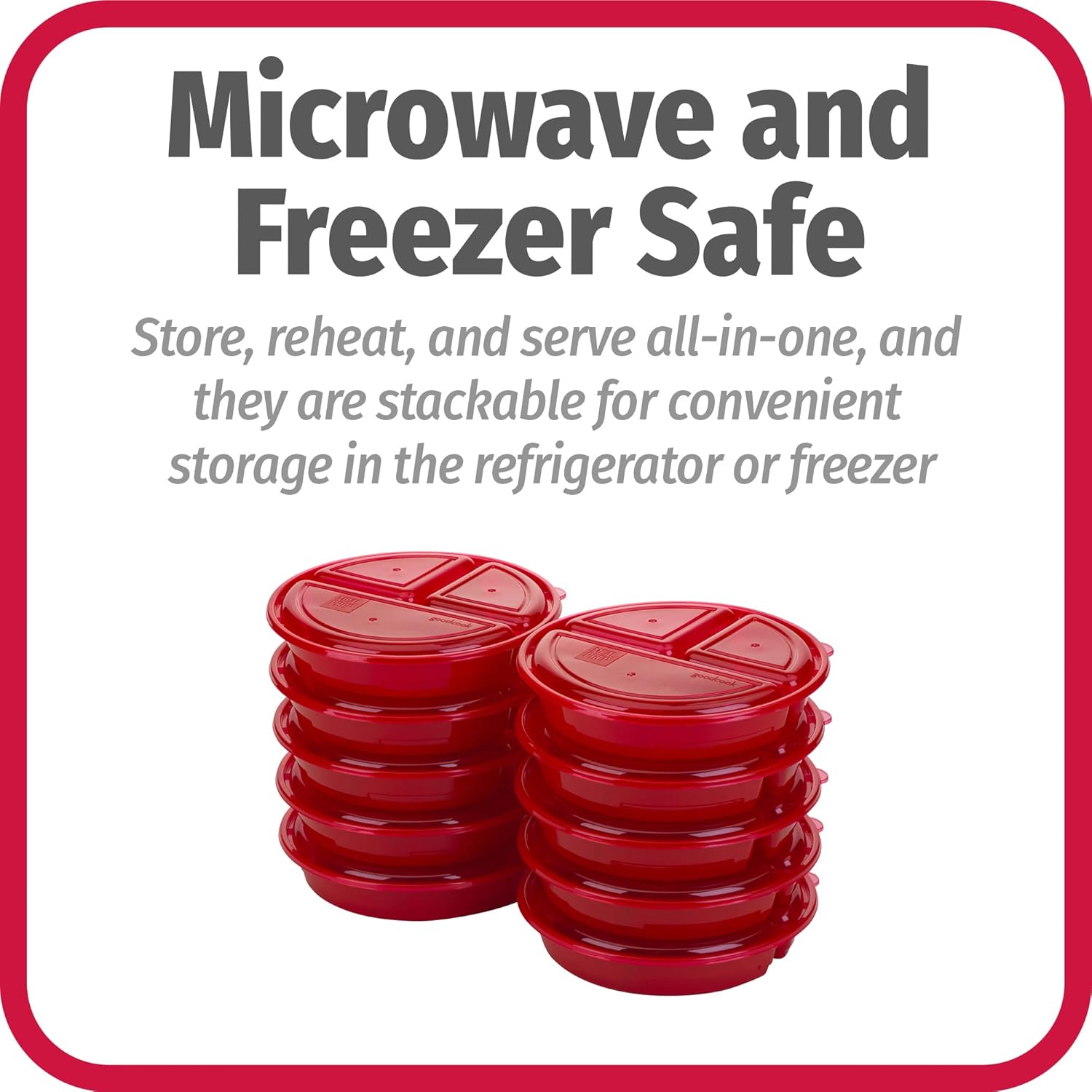 FreshPrep - BPA-Free Meal Prep Container Set