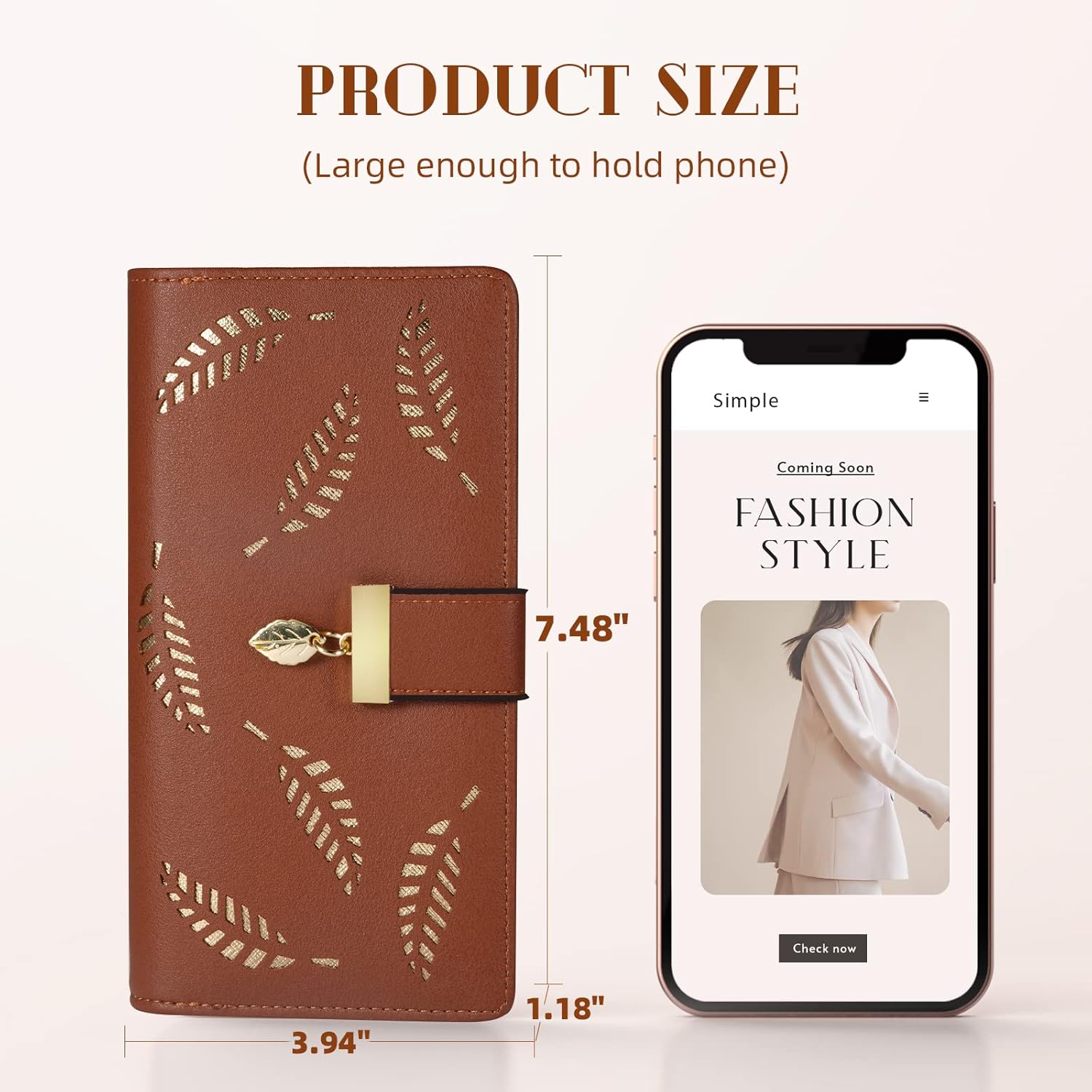 LeatherLeaf - Stylish Leather Wallet for Women