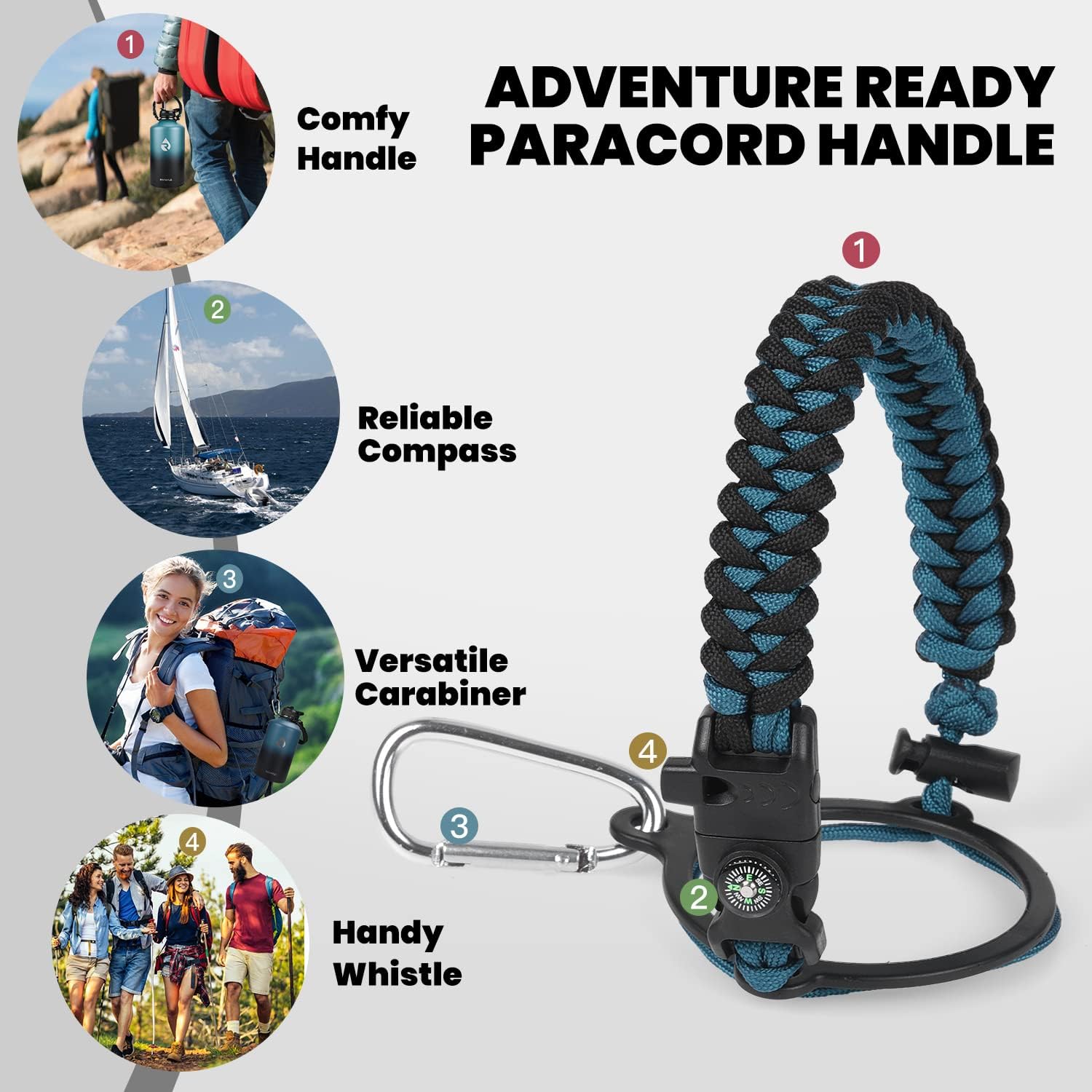 HydraPure - Insulated Bottle with Paracord Handle
