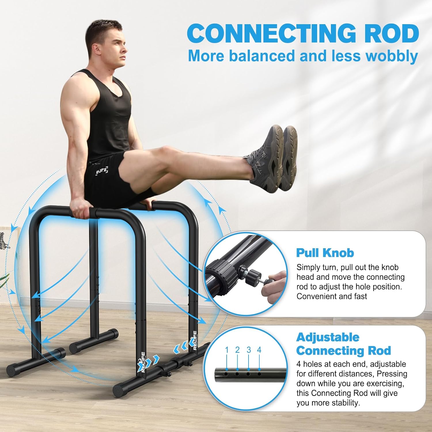 PowerDip - Dip Station and Push-Up Stand