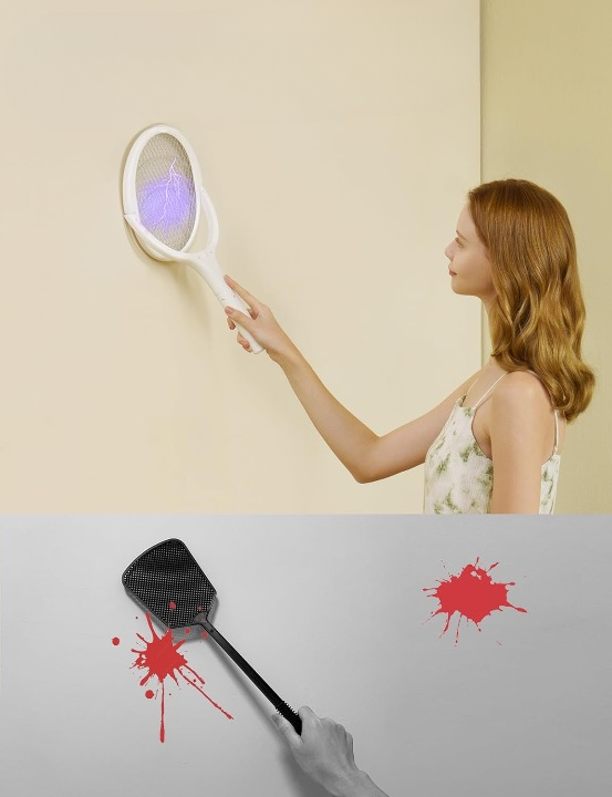 Electric Fly Swatter - Rechargeable Bug Zapper
