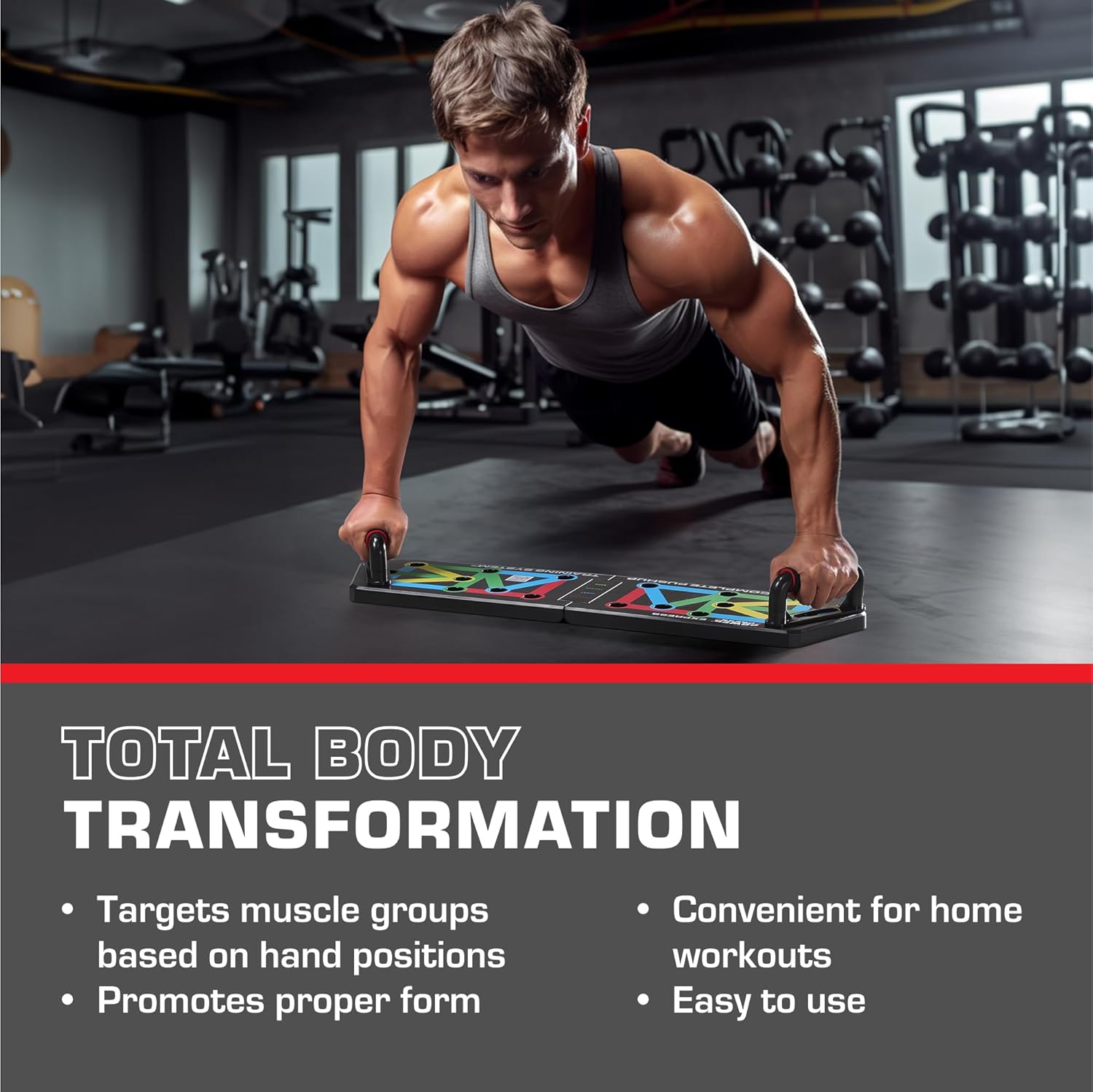 FlexiFit Folding Push-Up Training Board
