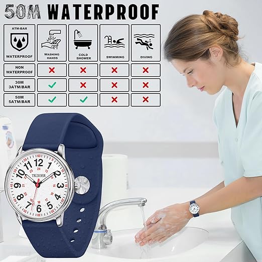 DennyCare - Water-Resistant Nurse Watch