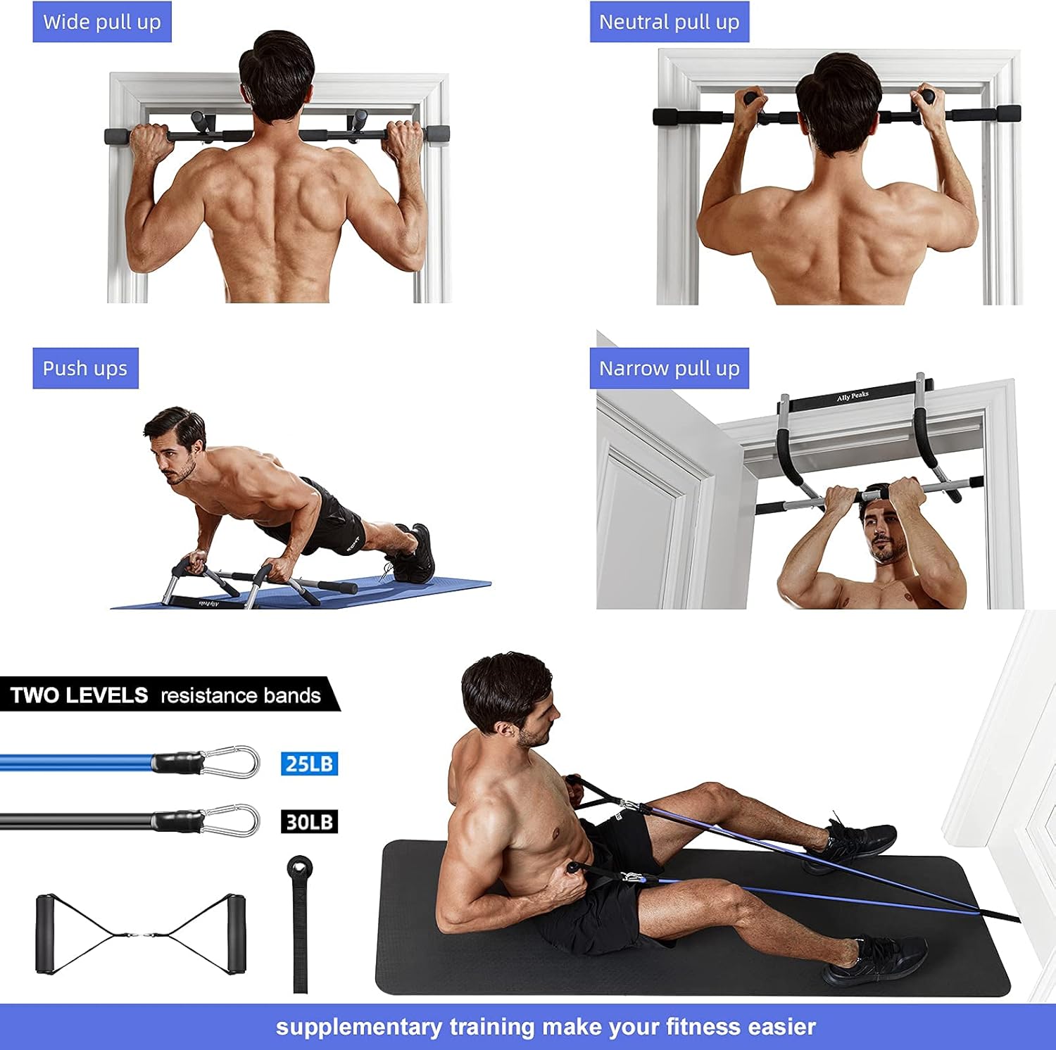 PowerGrip - Doorway Pull-Up Bar (200 kg)