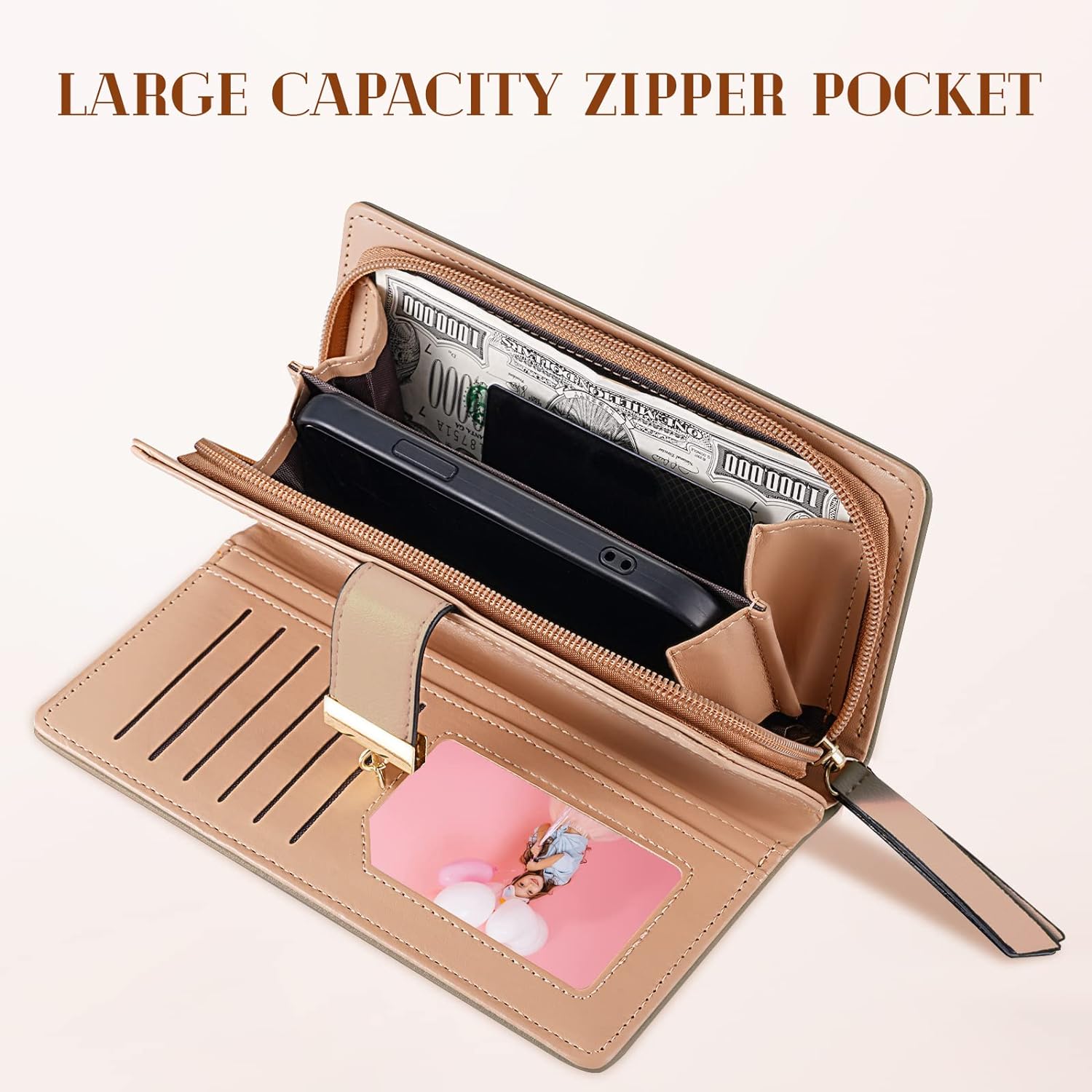 LeatherLeaf - Stylish Leather Wallet for Women