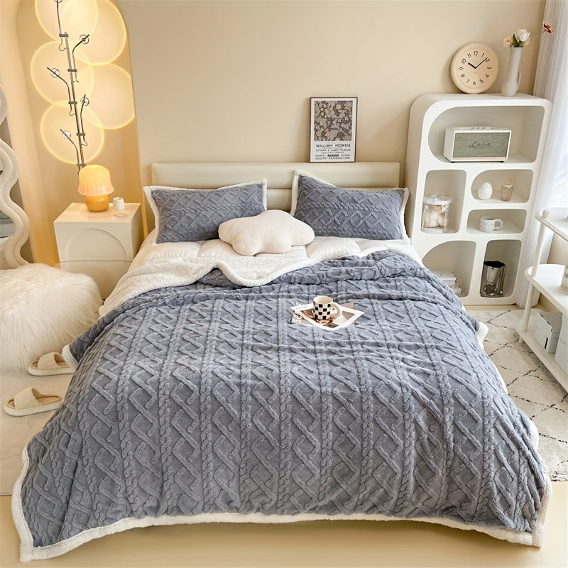 Vintage Double-Sided Fleece Blanket
