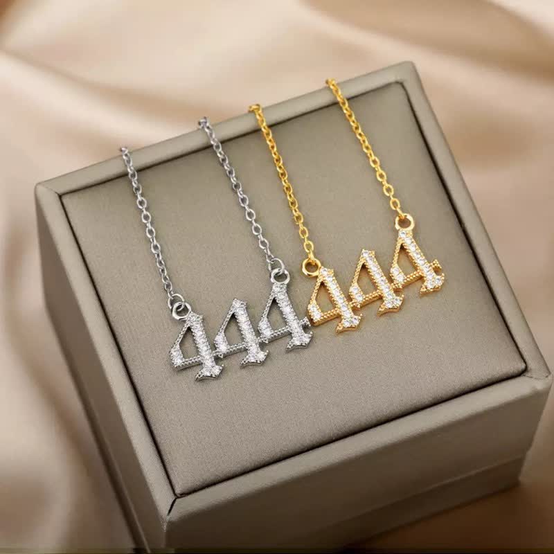 Zirconia - Angel Numbers Necklace for Women