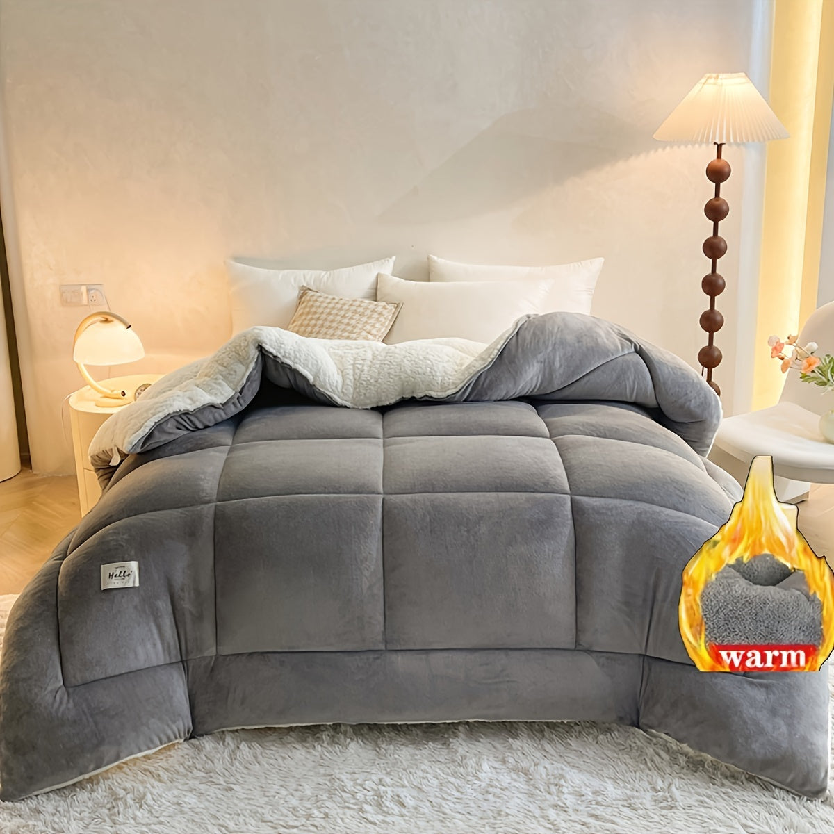 Cabin Sherpa Fleece Comforter - Cozy Warm