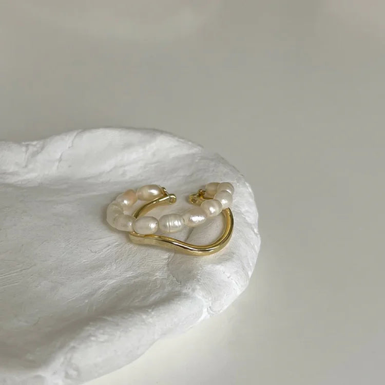 Ivy - Double-Layer Pearl Ring for Women