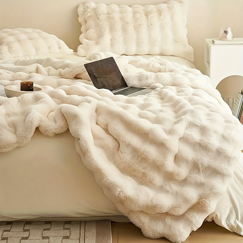 Rabbit Fleece Blanket - Soft & Durable Luxury