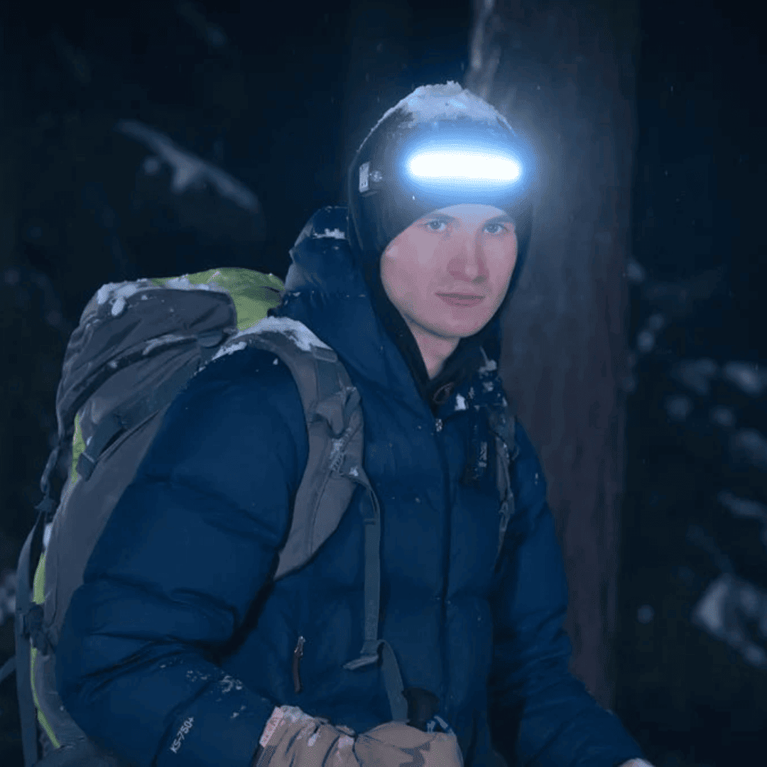 GlowSense - Motion Sensor LED Headlamp (1+1 Free)