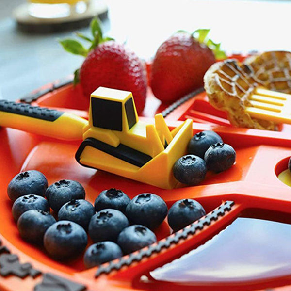 ConstructoFork Fun Bulldozer Kids Cutlery Set
