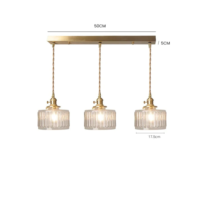 CrystalGlare Crystal Pendant Light - Vintage Glass