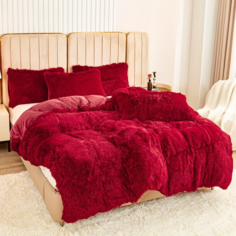 Ultra-Soft Plush Duvet Cover Set - Zipped