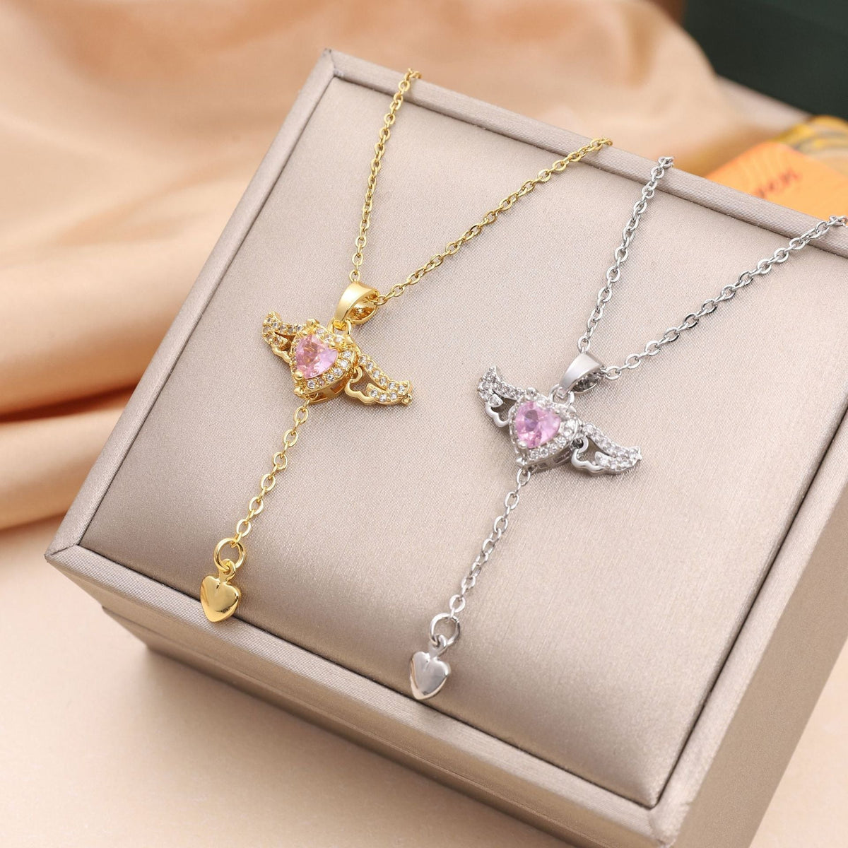 Livia - Angel Wing Pendant Necklace