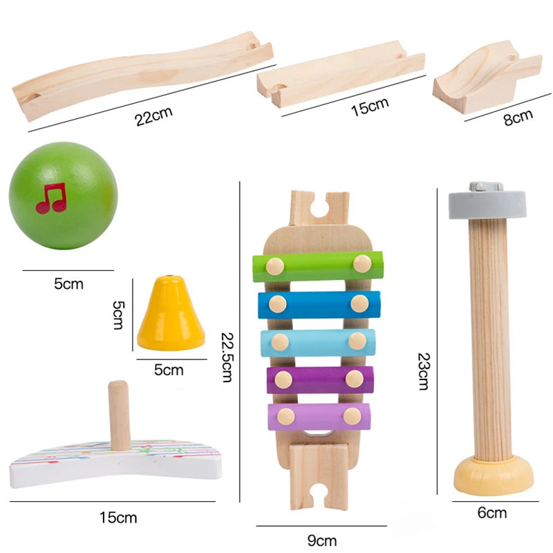 MusicBlocks Toy - Wooden Sensory Musical Blocks for Kids