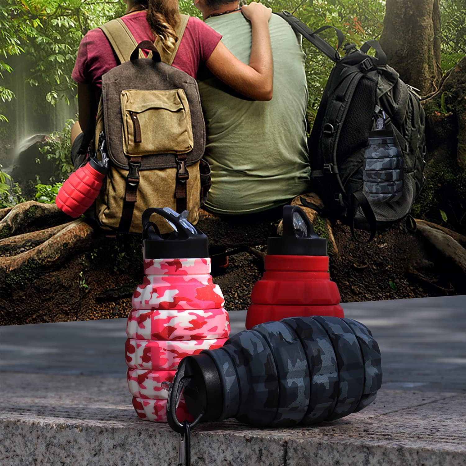 FlexiBottle - Foldable Silicone Travel Cup 575ml