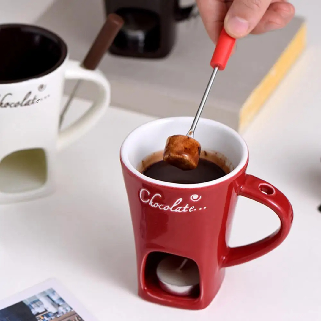 ChocoFondue - Ceramic Chocolate & Cheese Melting Bowl