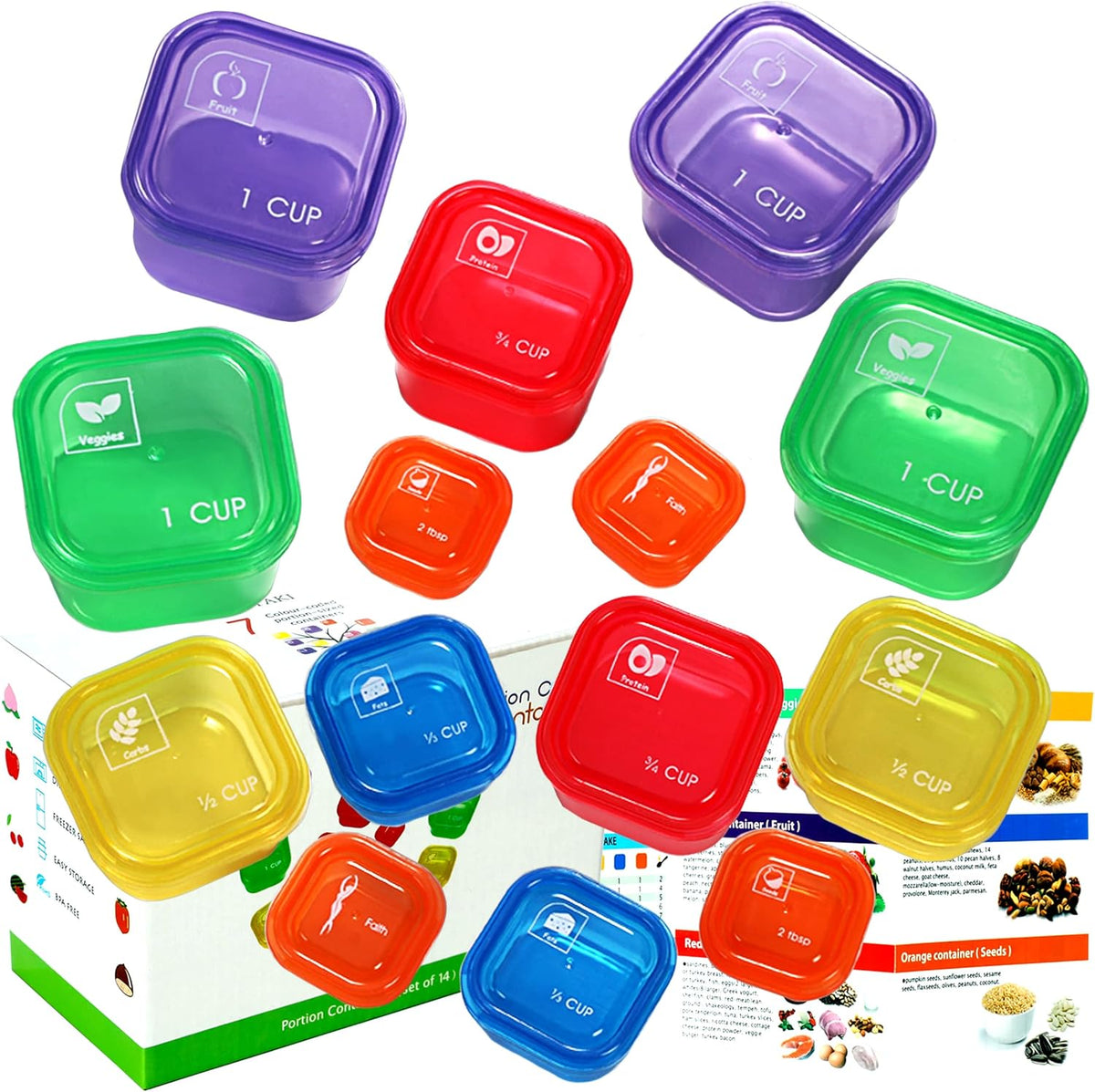 PortionMaster - 14-Piece Portion Control Container Set
