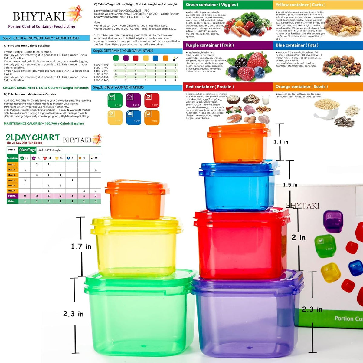 PortionMaster - 14-Piece Portion Control Container Set