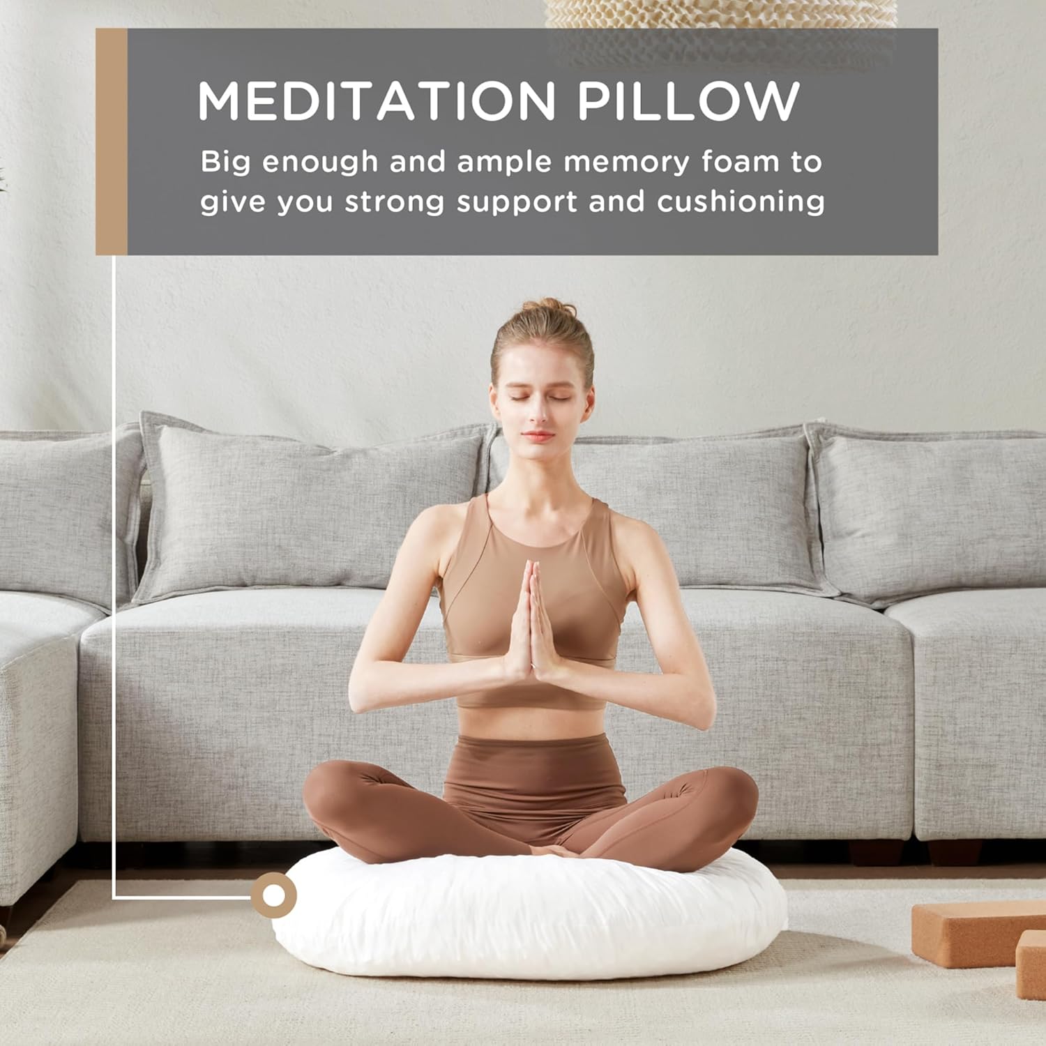 ZenCircle - Large Round Memory Foam Cushion