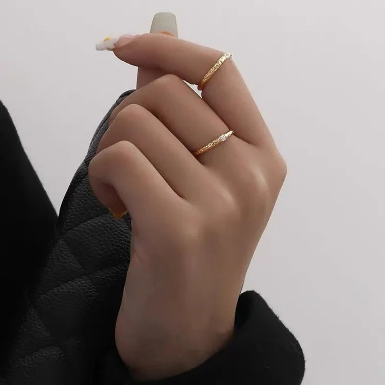 Aurora - Zirconia Gold-Plated Ring for Women