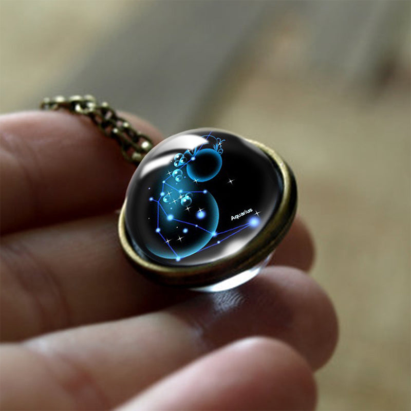 Sofia - Glass 12 Zodiac Protective Pendant