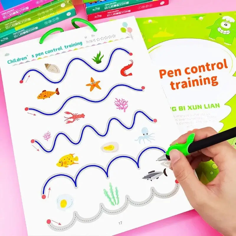 TraceMaster Educational Writing Practice Book for Kids